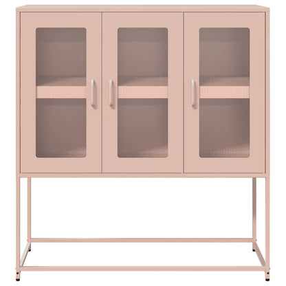 Sideboard Rosa 100,5x39x107 cm Kaltgewalzter Stahl