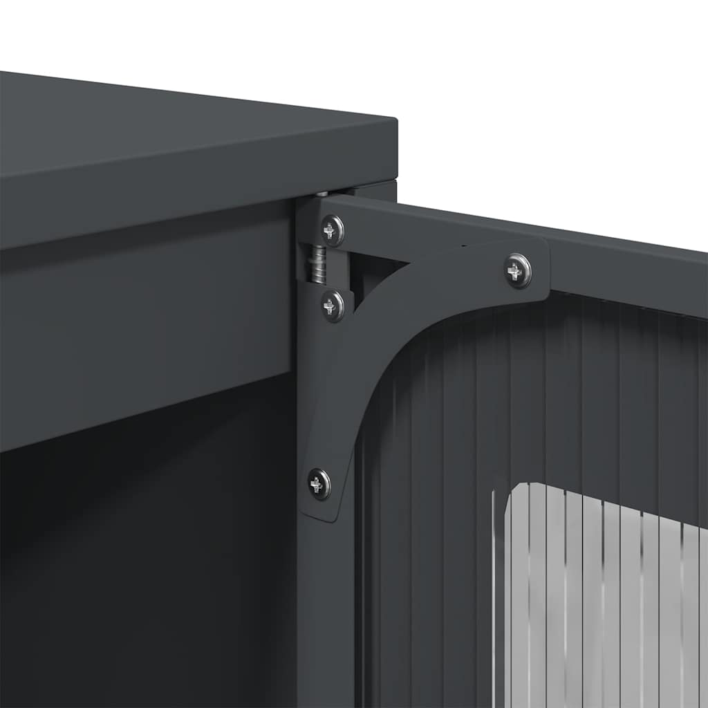 Sideboard Anthrazit 100,5x39x107 cm Kaltgewalzter Stahl