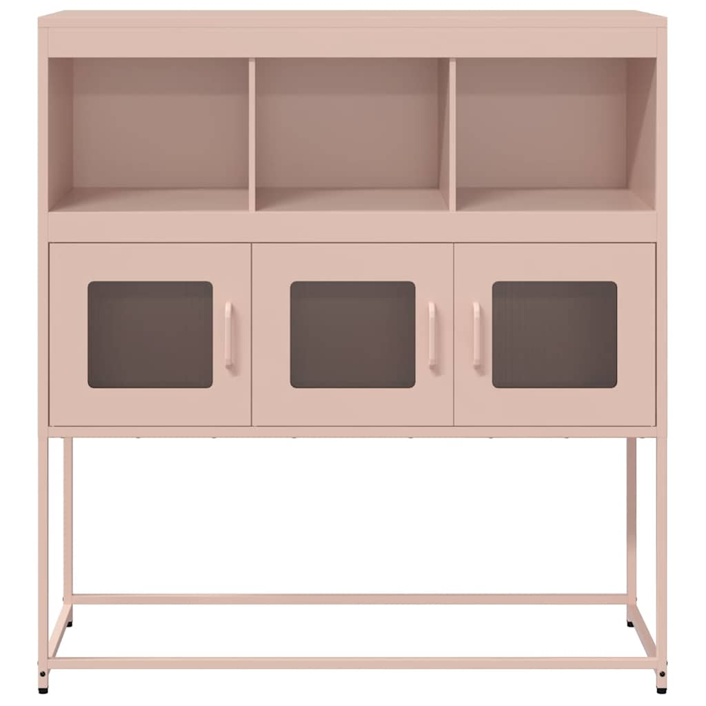 Sideboard Rosa 100,5x39x107 cm Kaltgewalzter Stahl