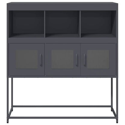 Sideboard Anthrazit 100,5x39x107 cm Kaltgewalzter Stahl