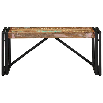 Couchtisch Mehrfarbig 80x40x35 cm Altholz Massivholz