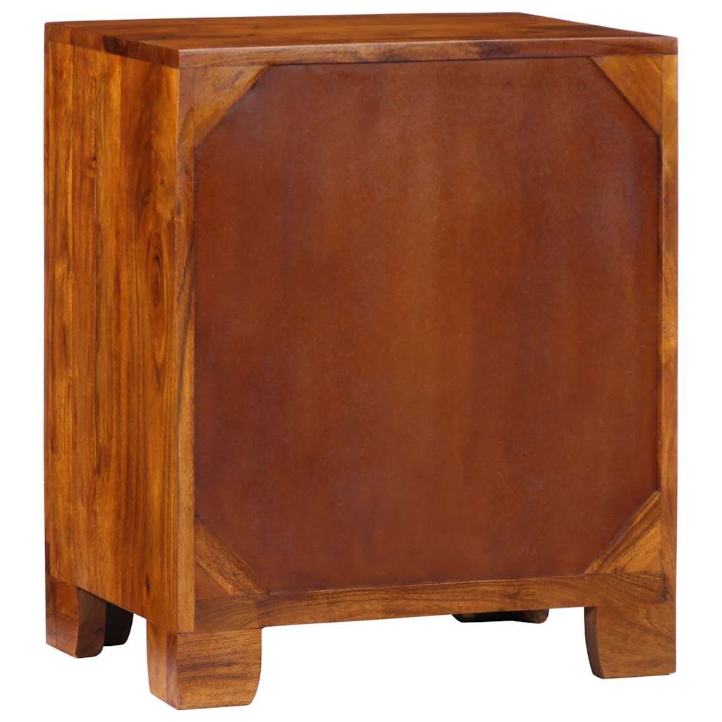 Sideboard Mehrfarbig 50x35x60 cm Massivholz Akazie