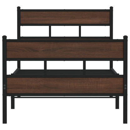 Bettgestell ohne Matratze mit Kopf- und Fußteil 75x190 cm