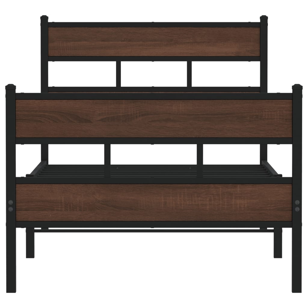 Bettgestell ohne Matratze mit Kopf- und Fußteil 90x190 cm