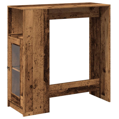 Bartisch mit Regal Altholz-Optik 101x40x103,5 cm Holzwerkstoff