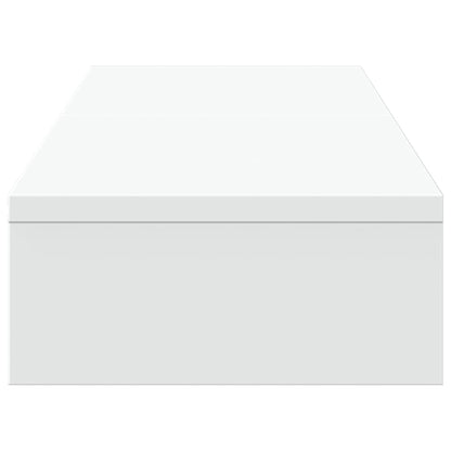 Monitorständer Verstellbar Weiß 80x24x10,5 cm Holzwerkstoff