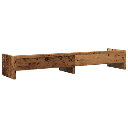 Monitorständer Altholz-Optik 100x24x16 cm Holzwerkstoff