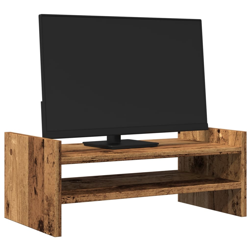 Monitorständer Altholz-Optik 50x27x20 cm Holzwerkstoff