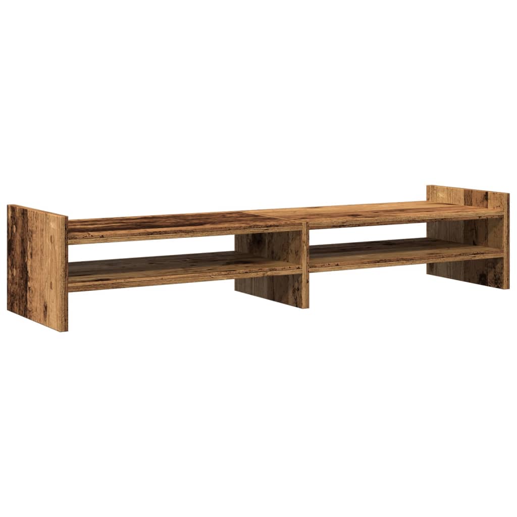 Monitorständer Altholz-Optik 100x27x20 cm Holzwerkstoff