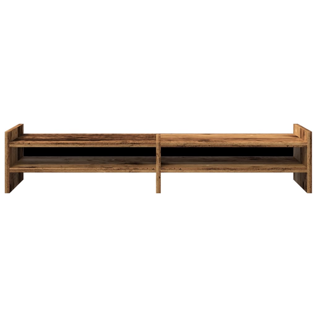 Monitorständer Altholz-Optik 100x27x20 cm Holzwerkstoff