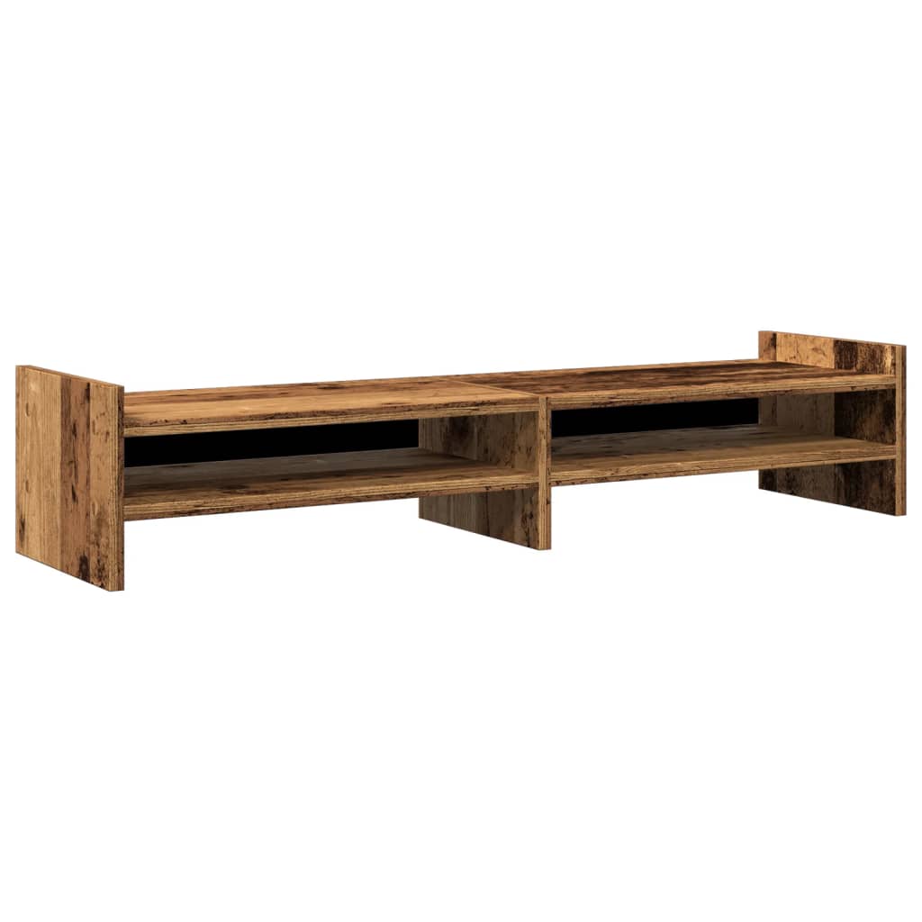 Monitorständer Altholz-Optik 100x27x20 cm Holzwerkstoff