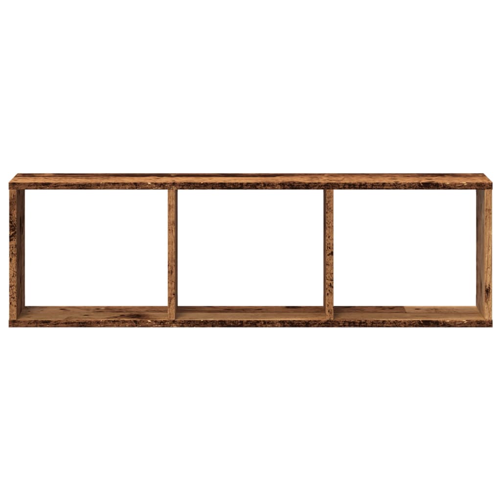 Wandschrank 100x16x30 cm Altholz-Optik Holzwerkstoff