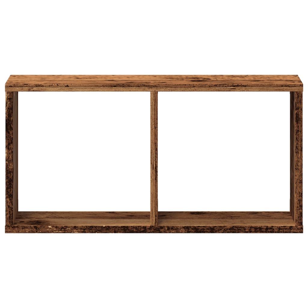 Wandschrank 60x16x30 cm Altholz-Optik Holzwerkstoff