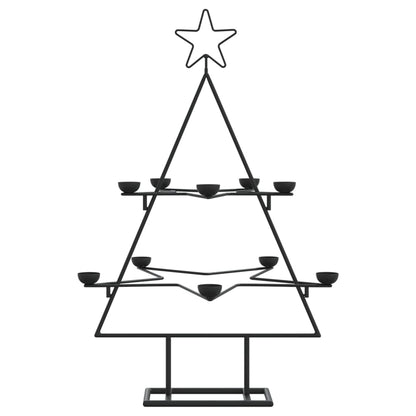 Metall-Weihnachtsbaum zum Dekorieren Schwarz 75 cm