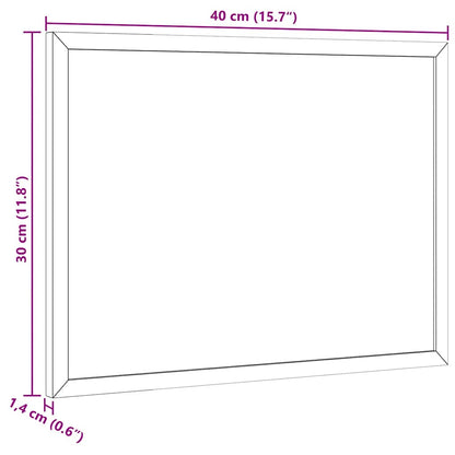 Korktafel mit massivem Kiefernholzrahmen 40x30 cm