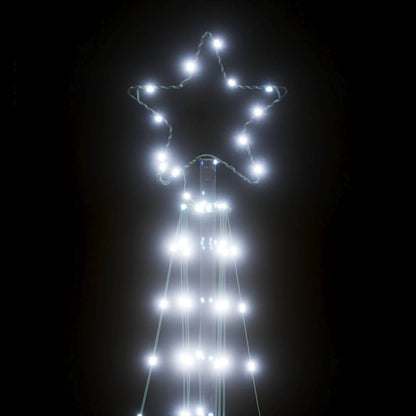 Weihnachtsbaum-Beleuchtung 363 LEDs Kaltweiß 182 cm