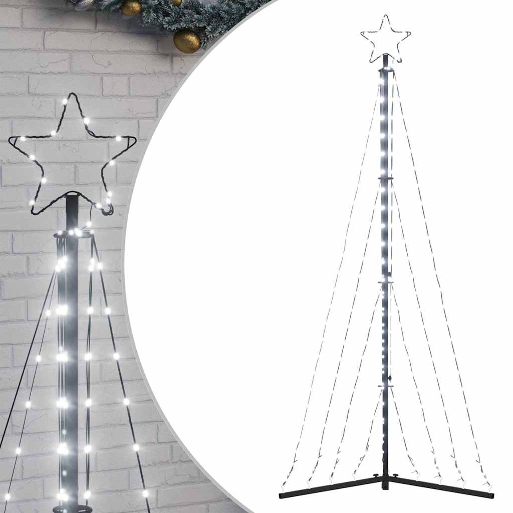 Weihnachtsbaum-Beleuchtung 339 LEDs Kaltweiß 187 cm