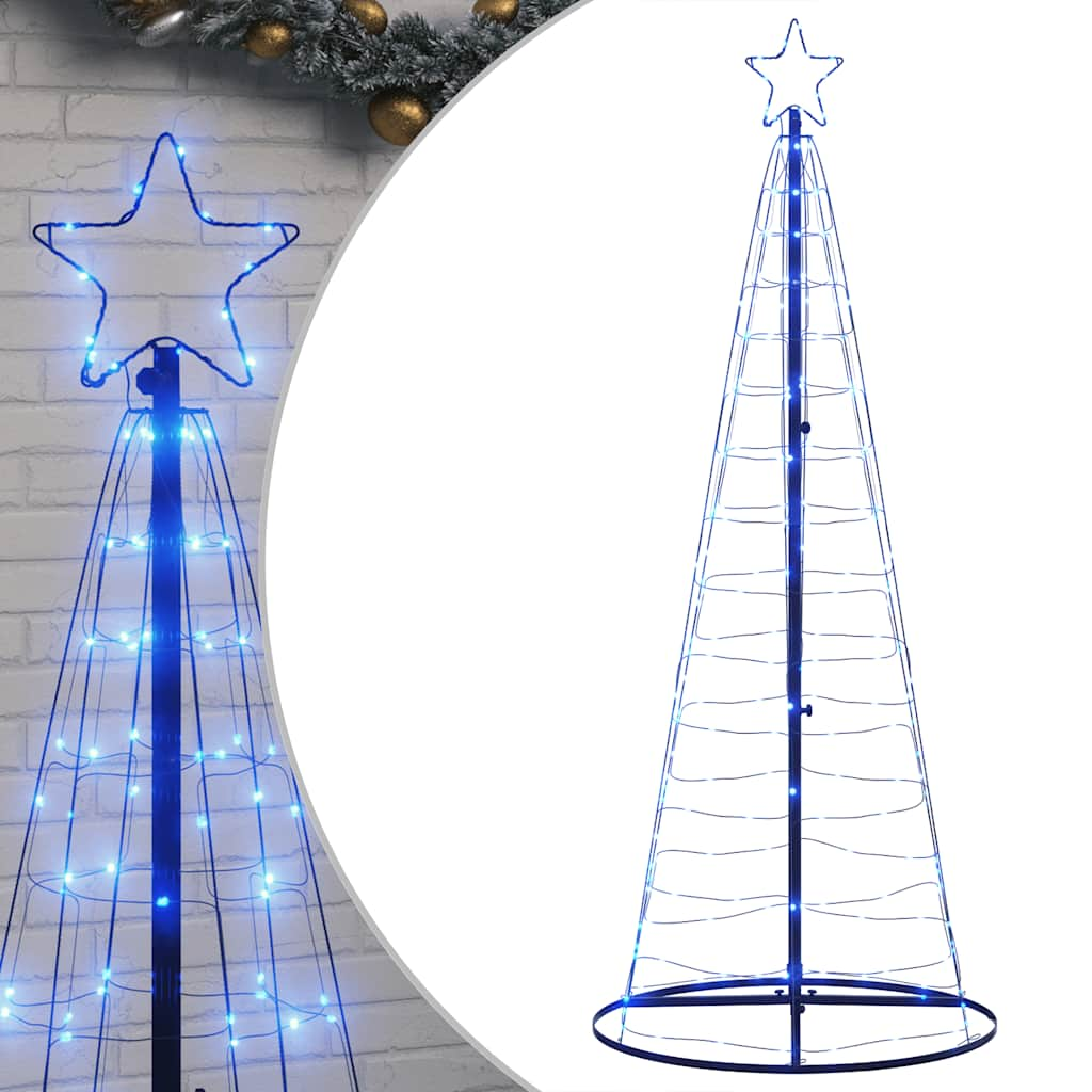 Weihnachtsbaum Kegelform 200 LEDs Blau 182 cm