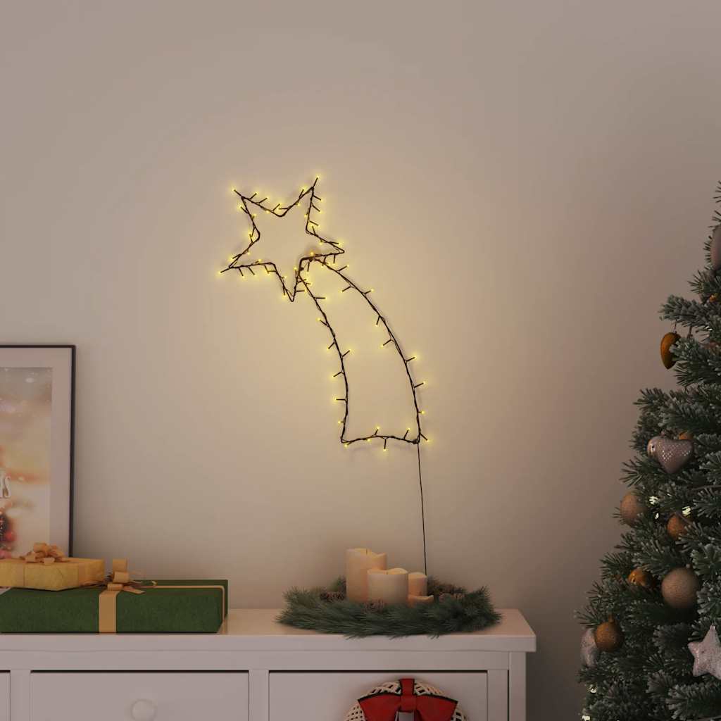 Weihnachtsbeleuchtung Sternschnuppen-Silhouette 80 LEDs