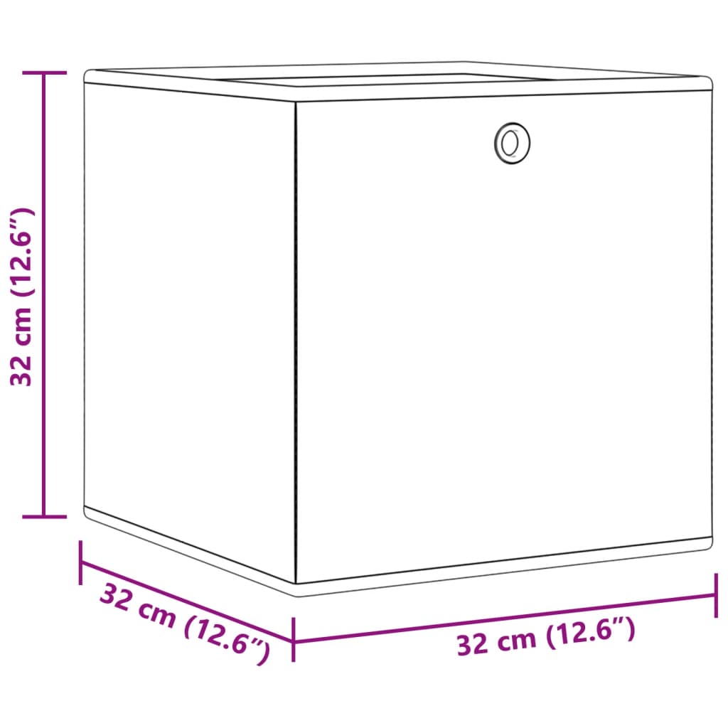 Faltboxen 4 Stk. Blau 32x32x32 cm Vlies