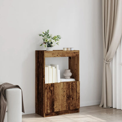 Highboard Altholz-Optik 63x33x100 cm Holzwerkstoff