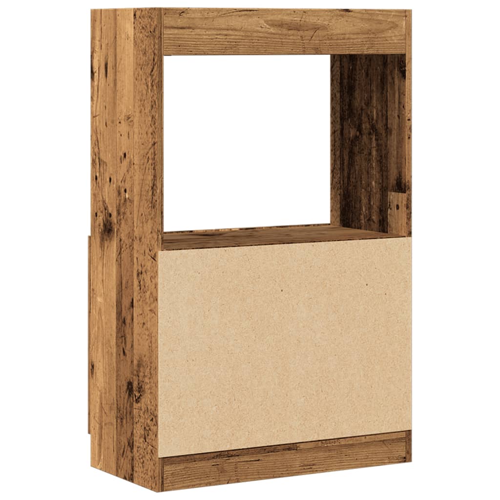 Highboard Altholz-Optik 63x33x100 cm Holzwerkstoff