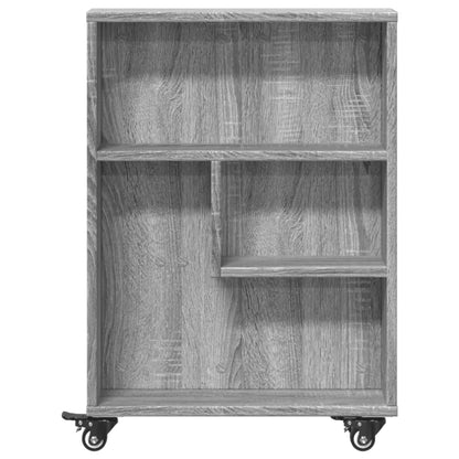 Aufbewahrungswagen Schmal Grau Sonoma 48x13x68 cm Holzwerkstoff