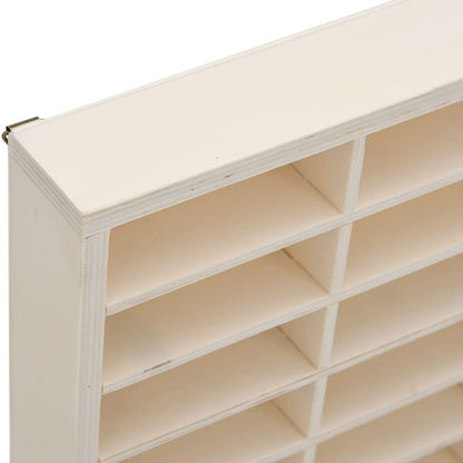 Sammlervitrine aus Holz mit 80 Fächern 80x4,5x40,5cm