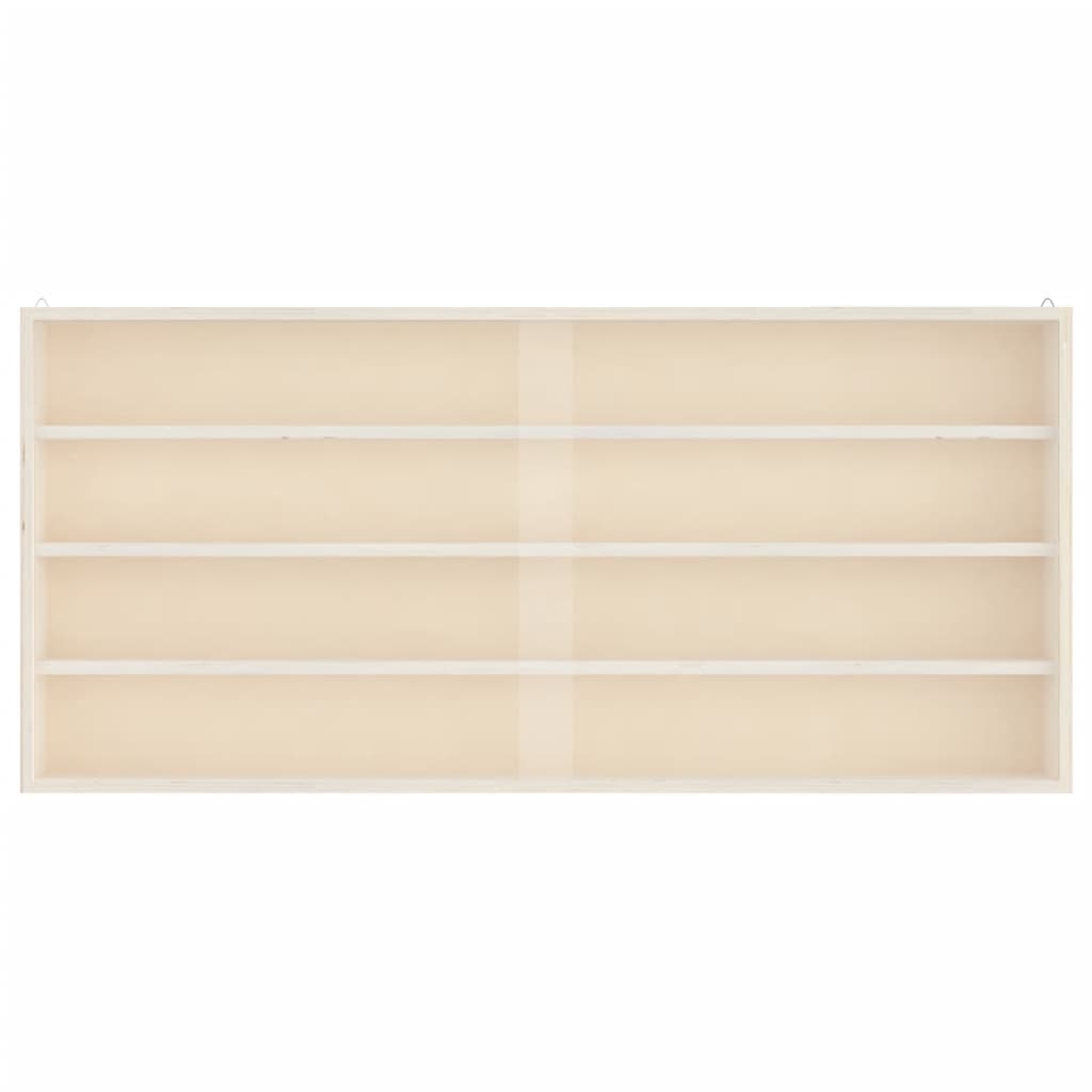 Sammlervitrine aus Holz mit Türen 80 x 8,5 x 37 cm