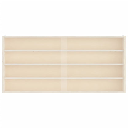 Sammlervitrine aus Holz mit Türen 80 x 8,5 x 37 cm