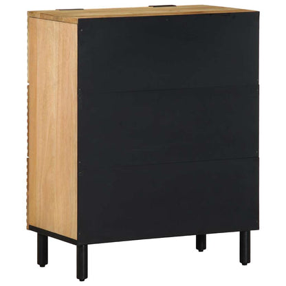 Sideboards 2 Stk. Braun 60x33x75 cm Massivholz Mango