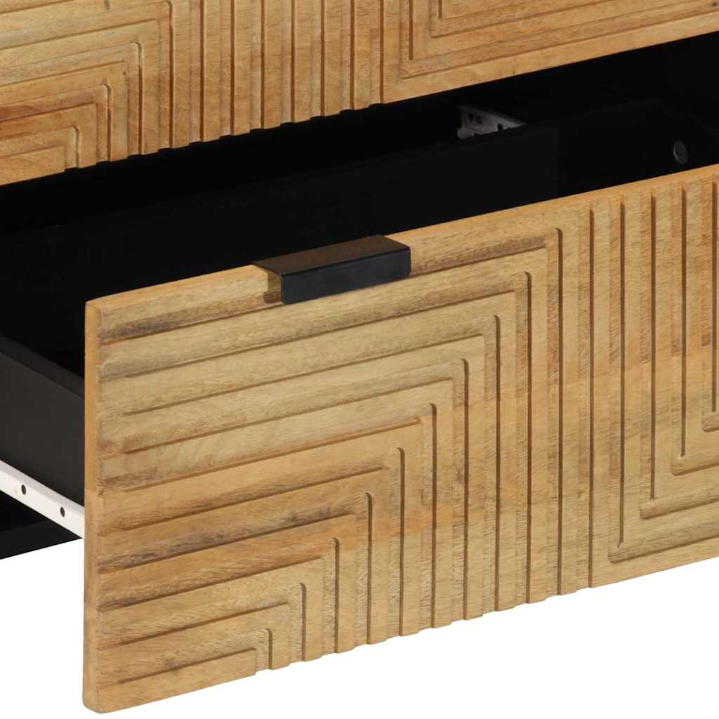 Sideboards 2 Stk. Braun 60x33x75 cm Massivholz Mango