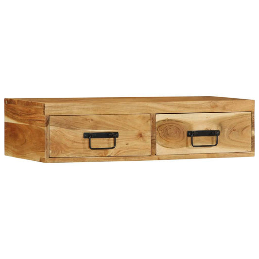 TV-Wandschrank 80x30x19 cm Massivholz Akazie