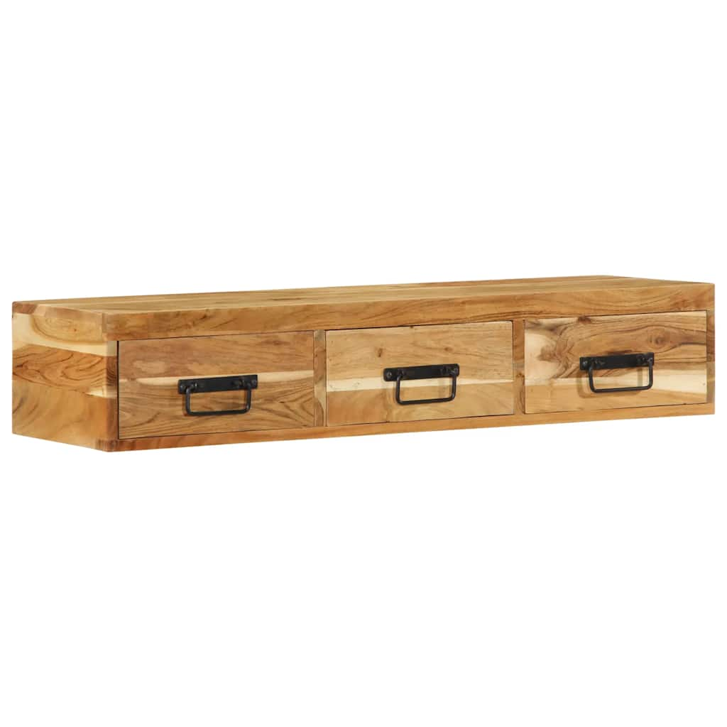 TV-Wandschrank 100x30x19 cm Massivholz Akazie