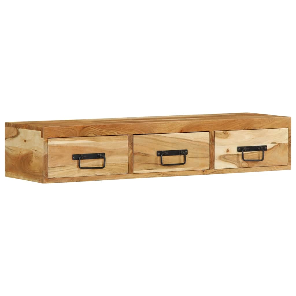 TV-Wandschrank 100x30x19 cm Massivholz Akazie