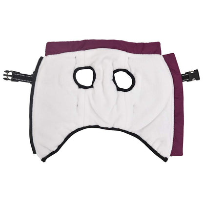 Hundemantel mit Geschirr Wasserdicht Reflektierend Lila L36