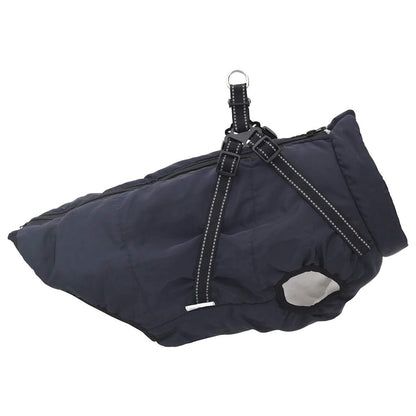 Hundemantel mit Geschirr Wasserdicht Marineblau 3XL