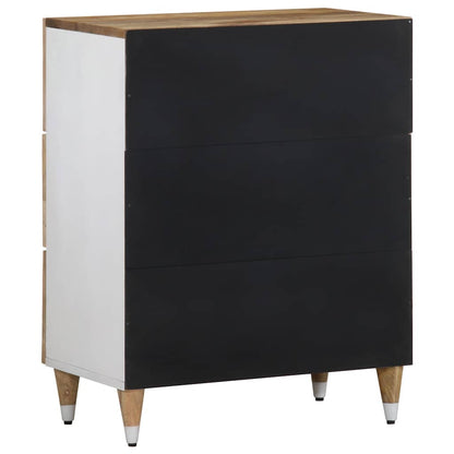 Sideboards mit Blättern 2 Stk. 60x33,5x75 cm Massivholz Mango