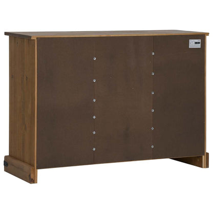 Sideboard HALDEN 2 Schiebetüren 112x40x80 cm Massivholz