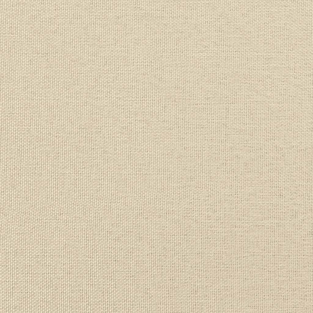 Bettgestell ohne Matratze "Hanko" Creme 90x200 cm Stoff