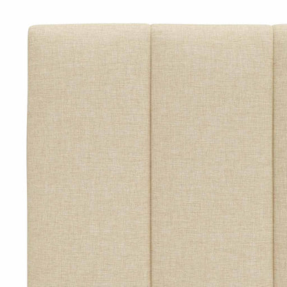 Bettgestell ohne Matratze "Hanko" Creme 90x200 cm Stoff