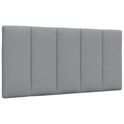 Bettgestell ohne Matratze "Hanko" Hellgrau 100x200 cm Stoff