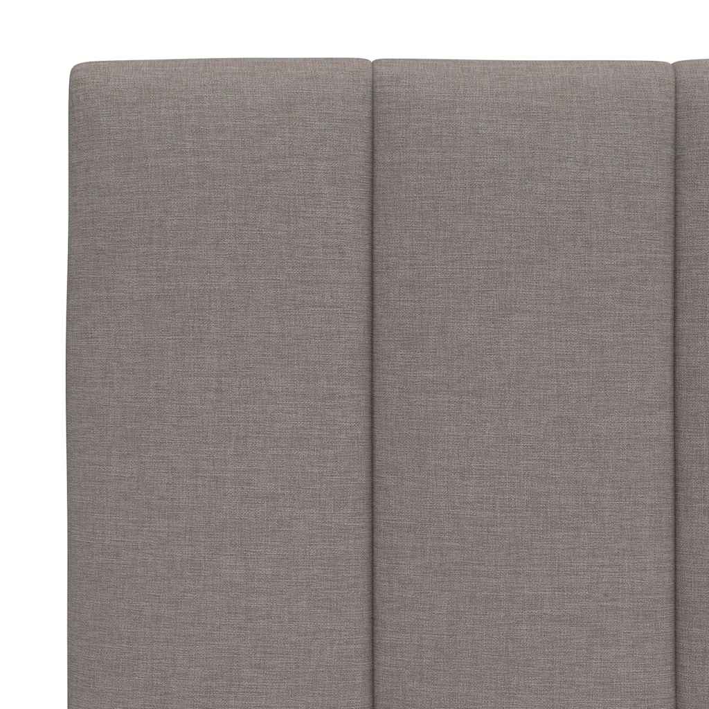 Bettgestell ohne Matratze "Hanko" Taupe 100x200 cm Stoff