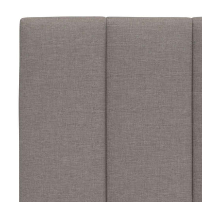 Bettgestell ohne Matratze "Hanko" Taupe 100x200 cm Stoff