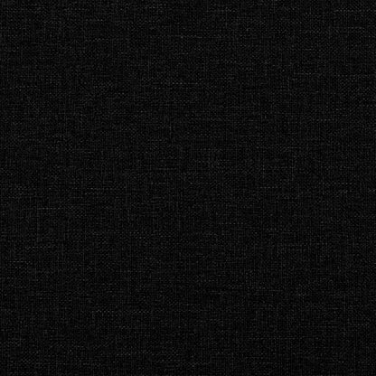 Bettgestell ohne Matratze "Hanko" Schwarz 140x190 cm Stoff