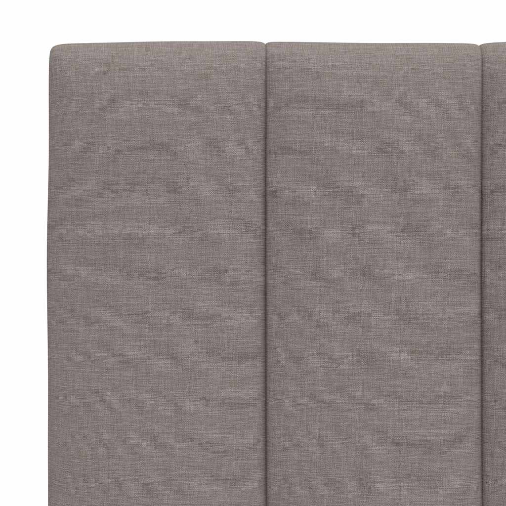 Bettgestell ohne Matratze "Hanko" Taupe 140x200 cm Stoff
