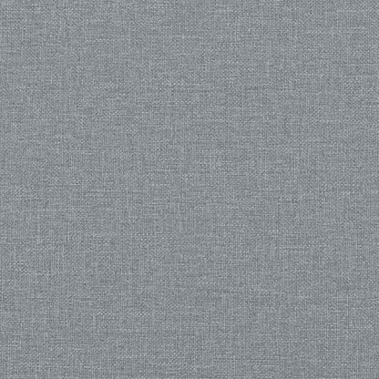 Bettgestell ohne Matratze "Hanko" Hellgrau 200x200 cm Stoff