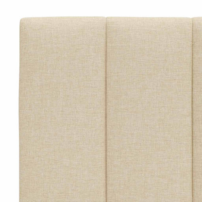 Bettgestell ohne Matratze "Hanko" Creme 90x200 cm Stoff