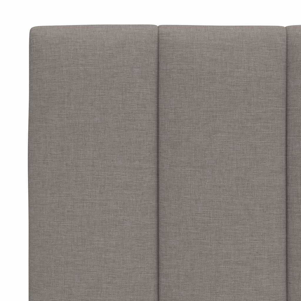 Bettgestell ohne Matratze "Hanko" Taupe 100x200 cm Stoff