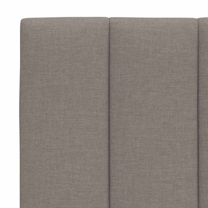 Bettgestell ohne Matratze "Hanko" Taupe 100x200 cm Stoff